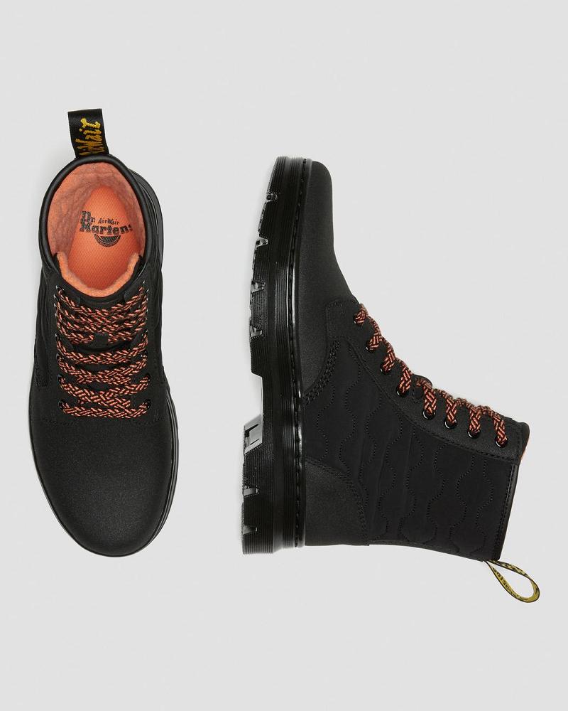 Black Men's Dr Martens Combs II Dual Leather Ankle Boots | CA 437KOR